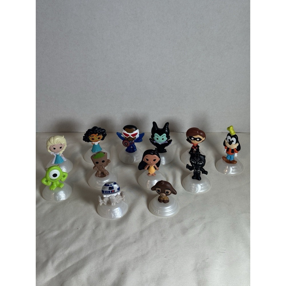 2023 McDonald's Disney 100 Toy Figures Lot of 12 Happy Meal Marvel Star Wars